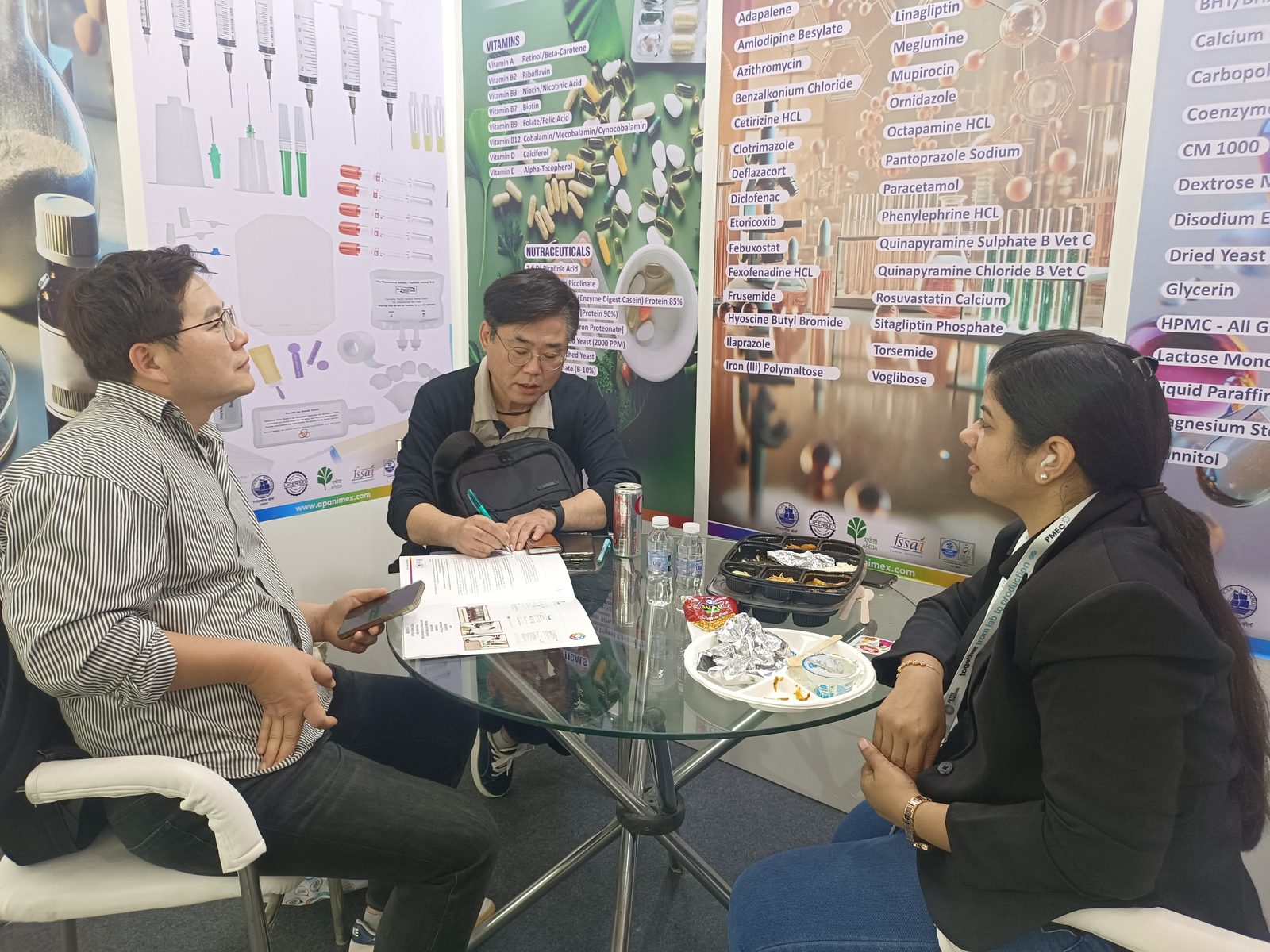 Meeting buyers at the stand, CPHI 2025
