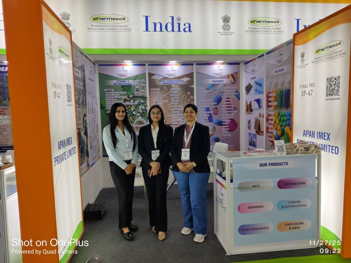 The team at the stand, CPHI 2025