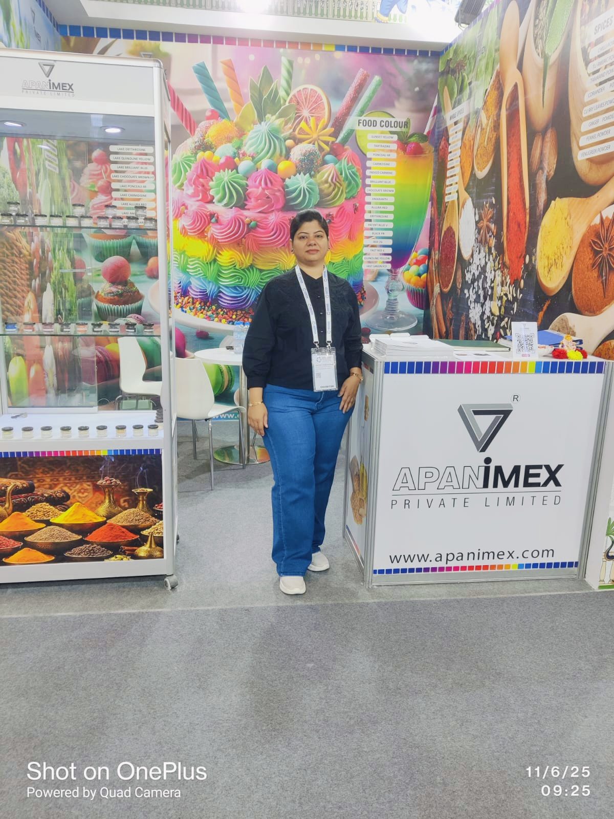 A team member at the stand, Gulfood 2025
