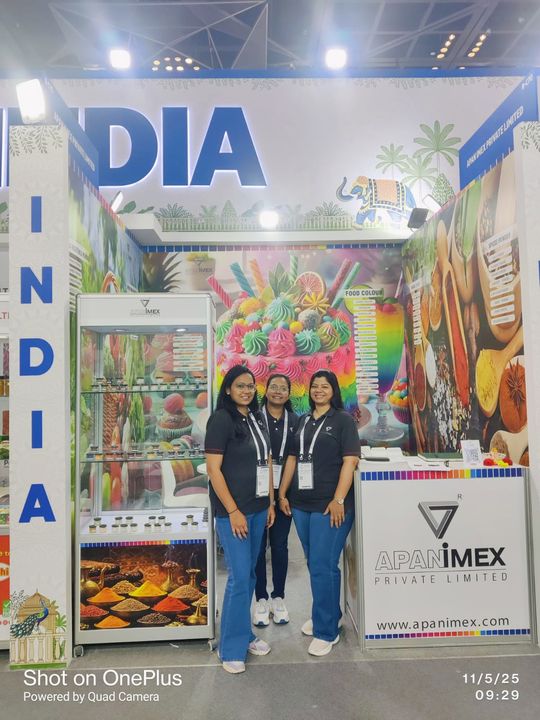 The team at the India pavilion stand, Gulfood 2025
