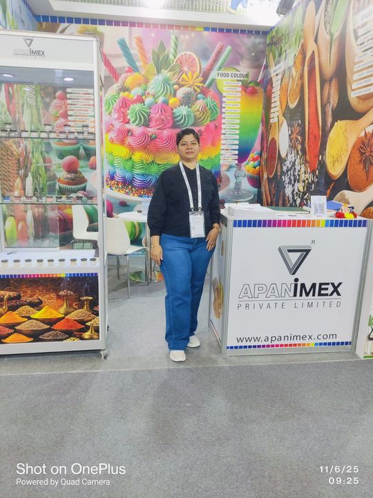 A team member at the stand, Gulfood 2025