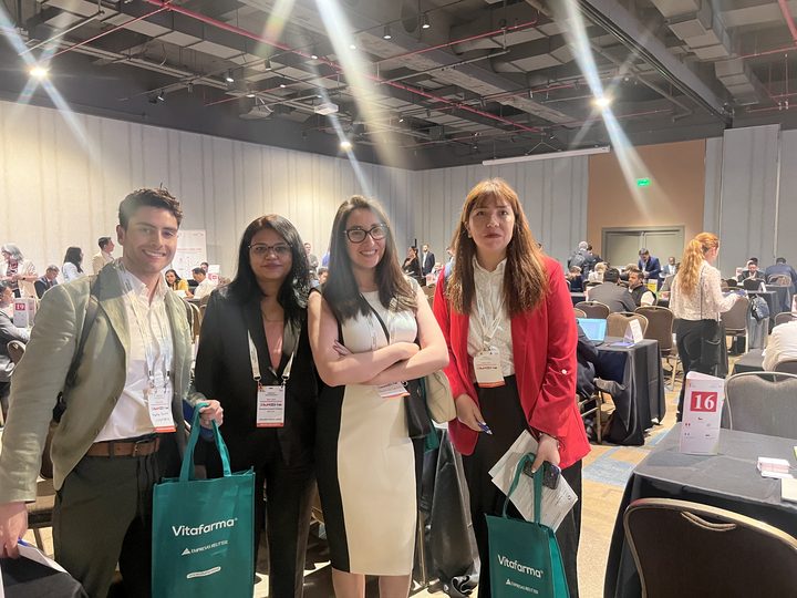 Meeting visitors at the event, LATAM 2026